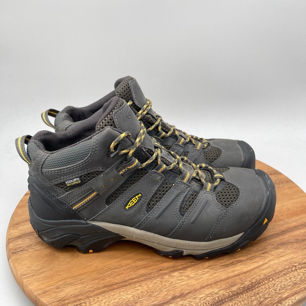 Keen Lansing Utlity Boots Mens Size 11.5 EE Brown Safety Toe Waterproof Work